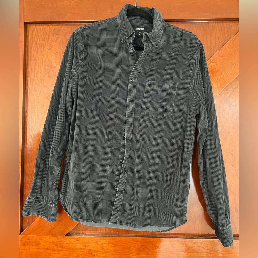 Express Corduroy Button Up | Size Medium